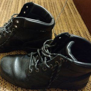 Wolverine Mens Marquette Black Leather Work Boots